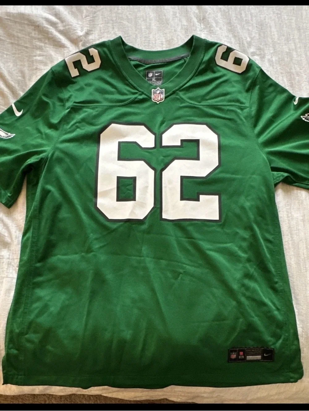 Nike Green Men’s Football Jersey with White 62